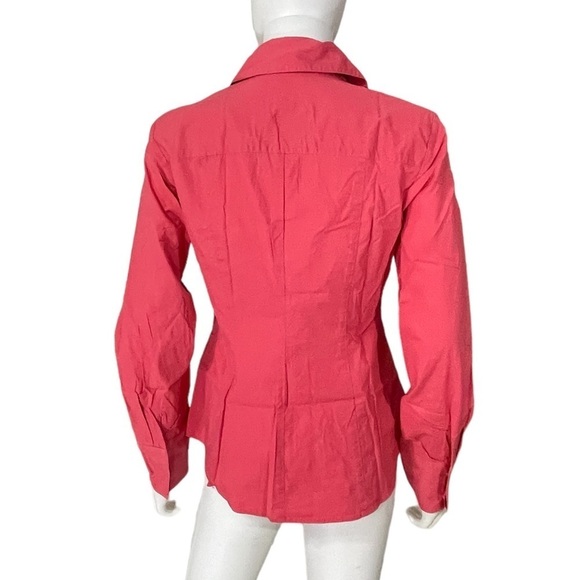 Ann Taylor Loft Pink Button Front Shirt Size 8 - Picture 4 of 6